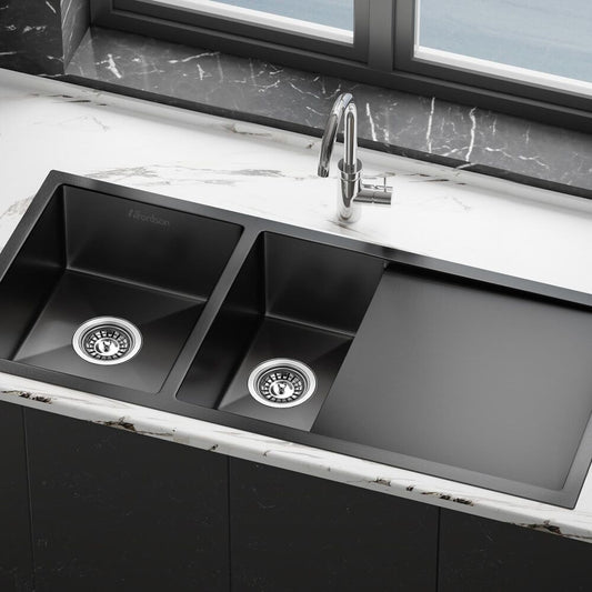 100X45CM ALFORDSON Kitchen Sink Stainless Steel Black