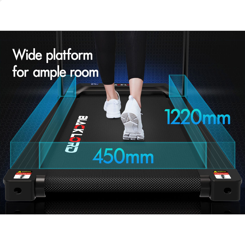 BLACK LORD Treadmill Electric Home Gym Fitness Exercise Equipment Incline 450mm