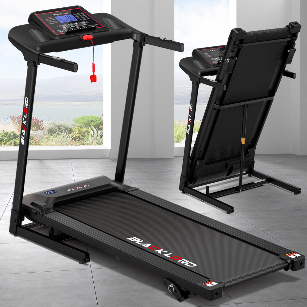 BLACK LORD Treadmill Electric Home Gym Fitness Exercise Equipment Incline 450mm