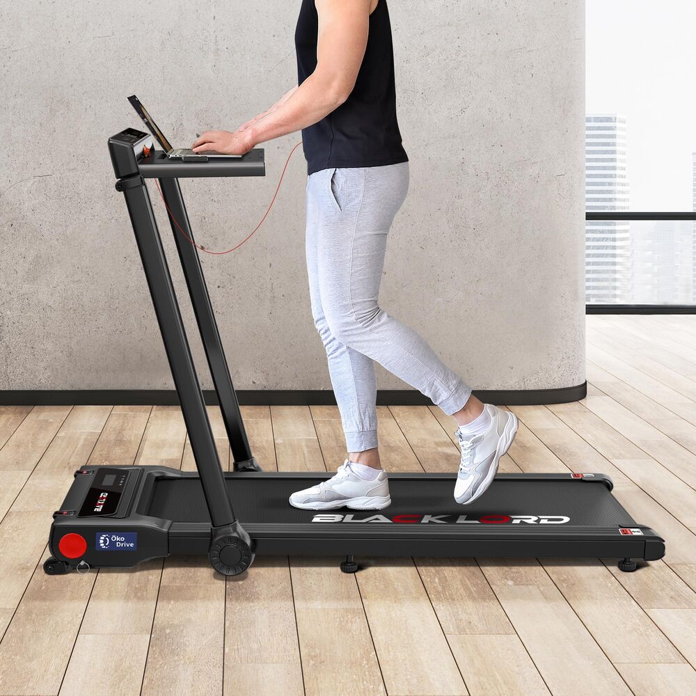 BLACK LORD Treadmill 3 IN 1 Walking Pad Removable Desk Height Adjustable Black
