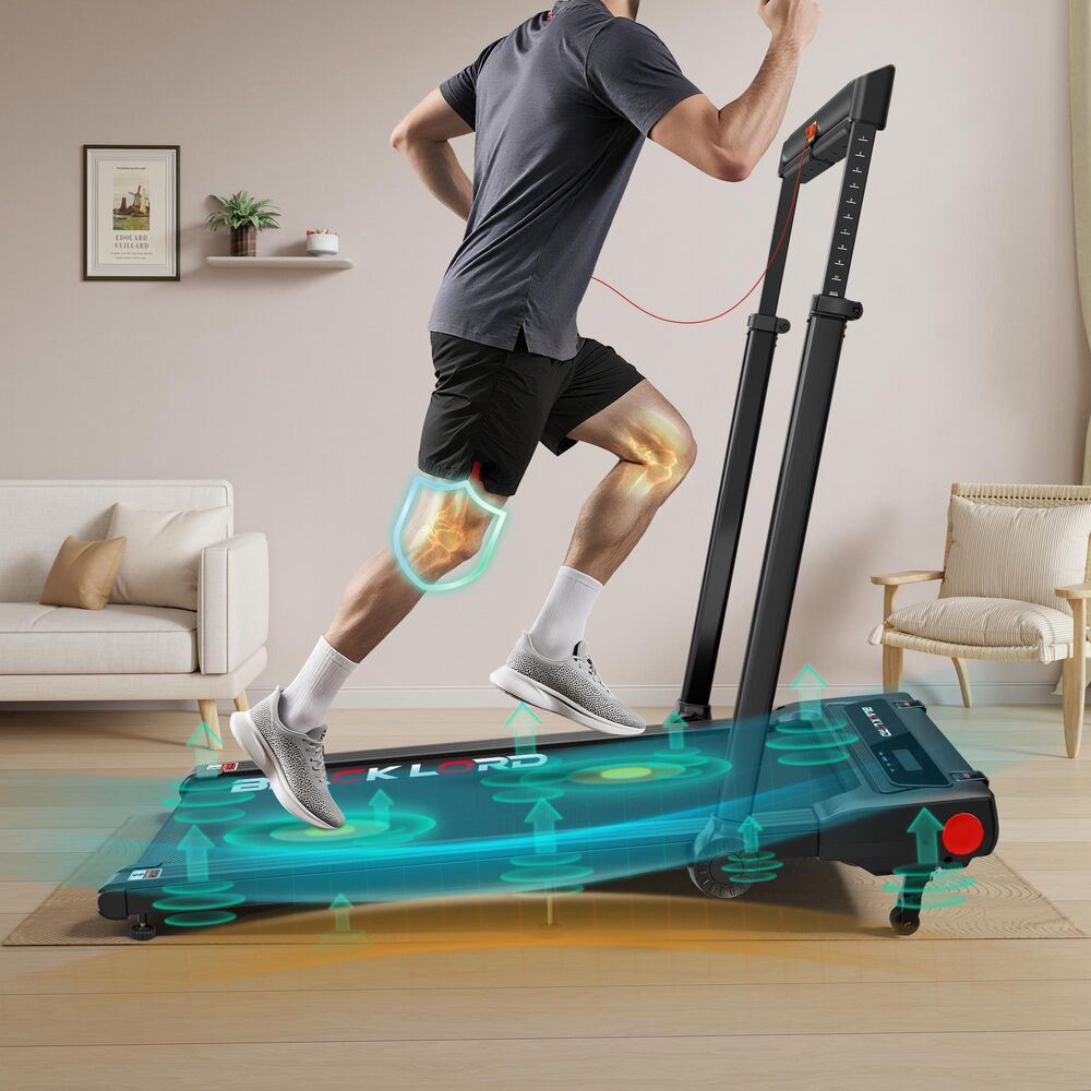 BLACK LORD Treadmill 3 IN 1 Walking Pad Removable Desk Height Adjustable Black