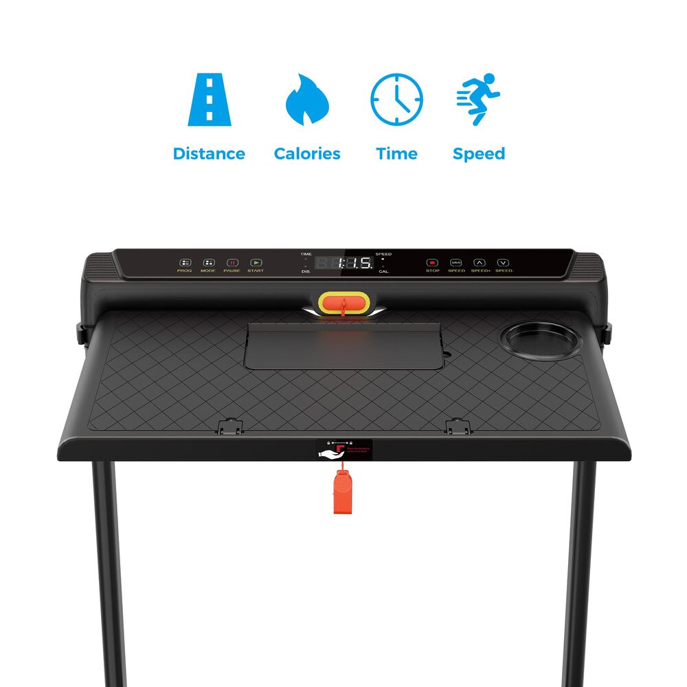 BLACK LORD Treadmill 3 IN 1 Walking Pad Removable Desk Height Adjustable Black