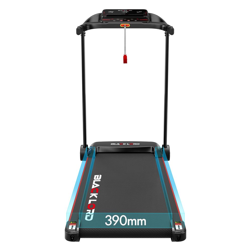 BLACK LORD Treadmill Electric Exercise Running Machine Incline Foldable 390mm
