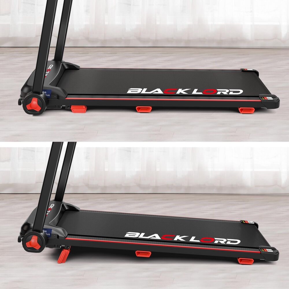 BLACK LORD Treadmill Electric Exercise Running Machine Incline Foldable 390mm