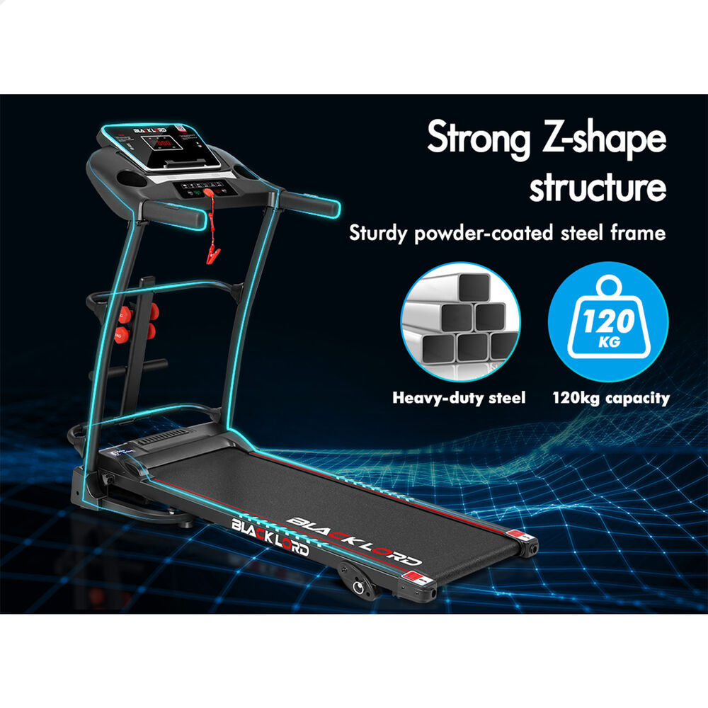BLACK LORD Treadmill Electric Exercise Machine Run Home Gym Fitness Foldable