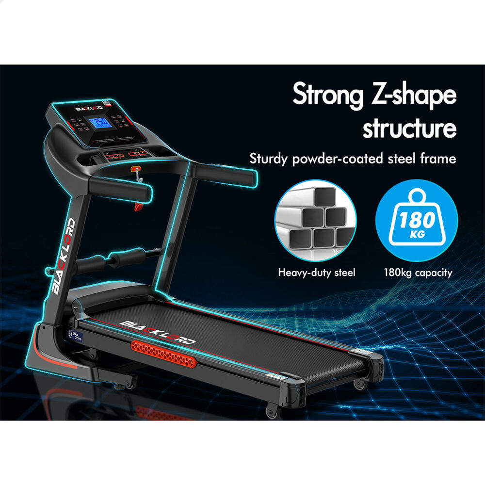 BLACK LORD Treadmill Electric Auto Incline Home Gym Exercise Run Machine EXP32