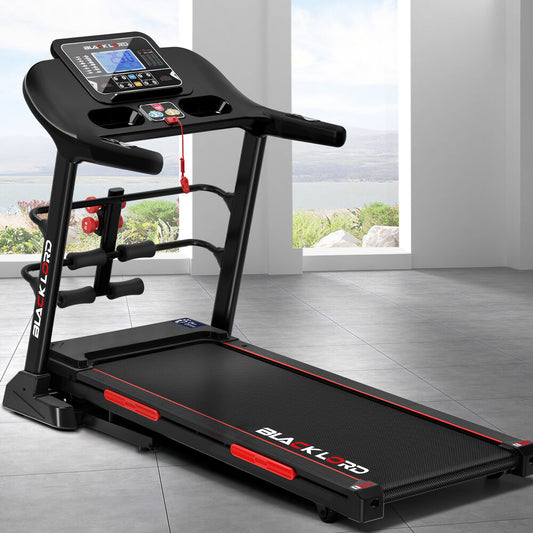 BLACK LORD Treadmill Electric Auto Incline Running Machine Home Gym Fitness
