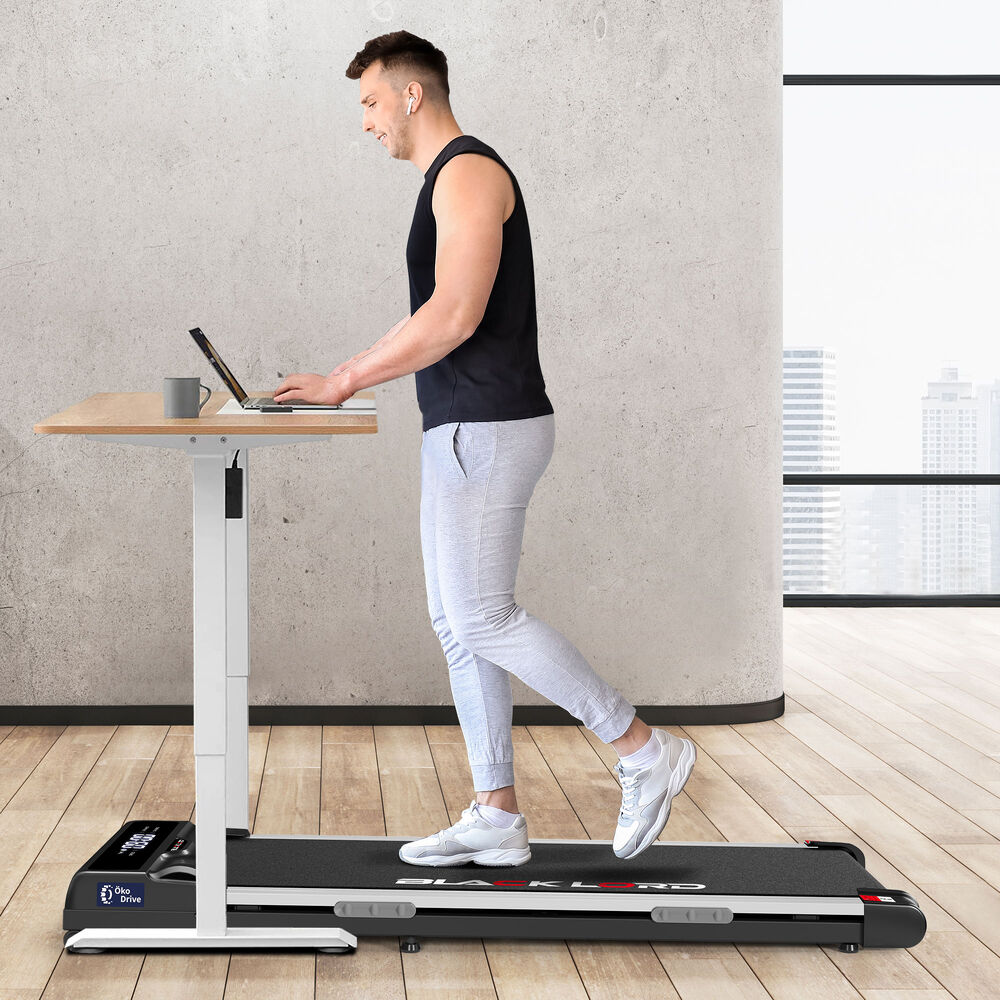 BLACK LORD Treadmill Electric Walking Pad Home Gym Incline Brushless Motor Black