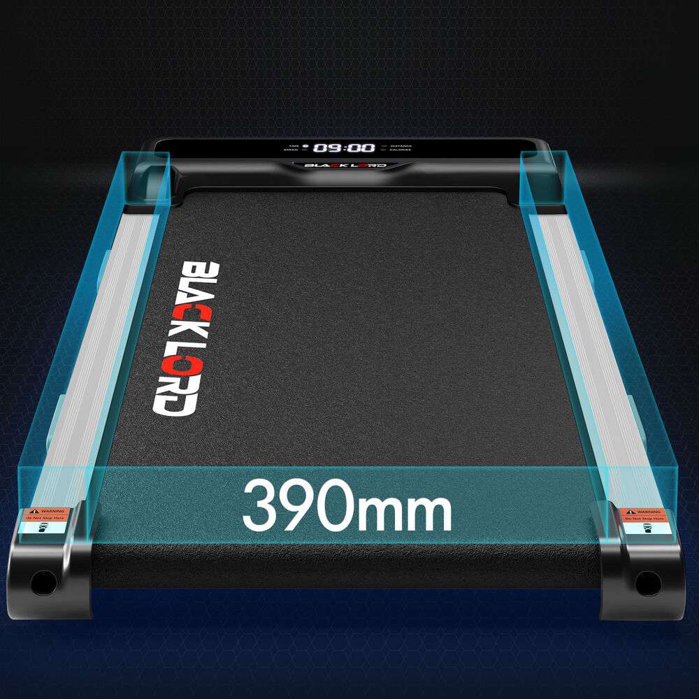 BLACK LORD Treadmill Electric Walking Pad Home Gym Incline Brushless Motor Black