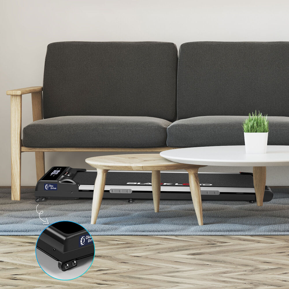 BLACK LORD Treadmill Electric Walking Pad Home Gym Incline Brushless Motor Black