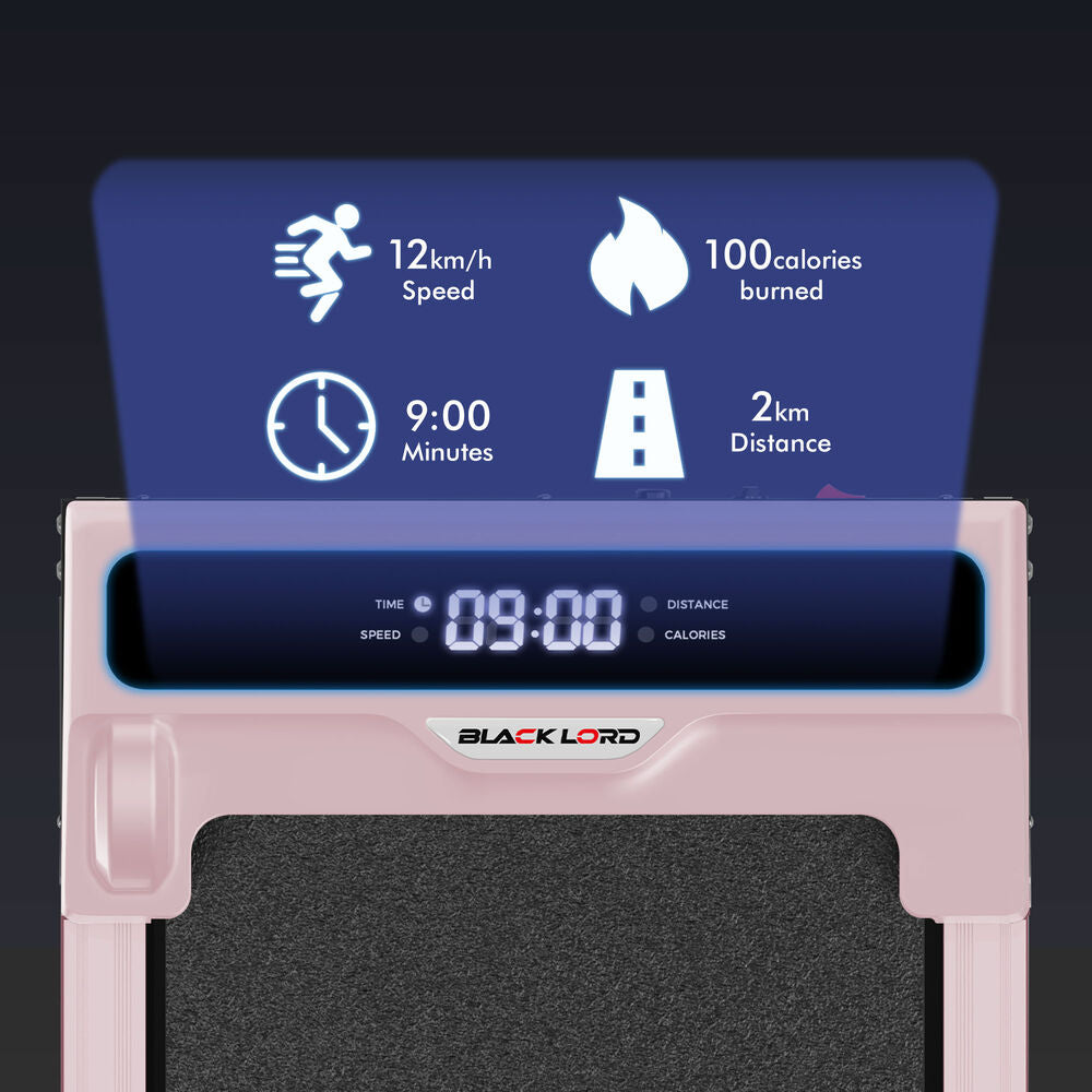 BLACK LORD Treadmill Electric Walking Pad Home Gym Incline Brushless Motor Pink