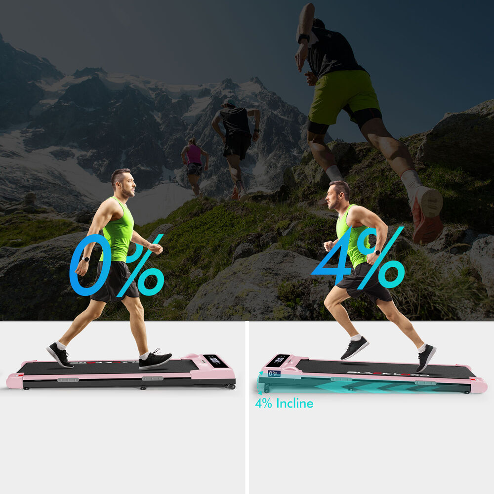 BLACK LORD Treadmill Electric Walking Pad Home Gym Incline Brushless Motor Pink