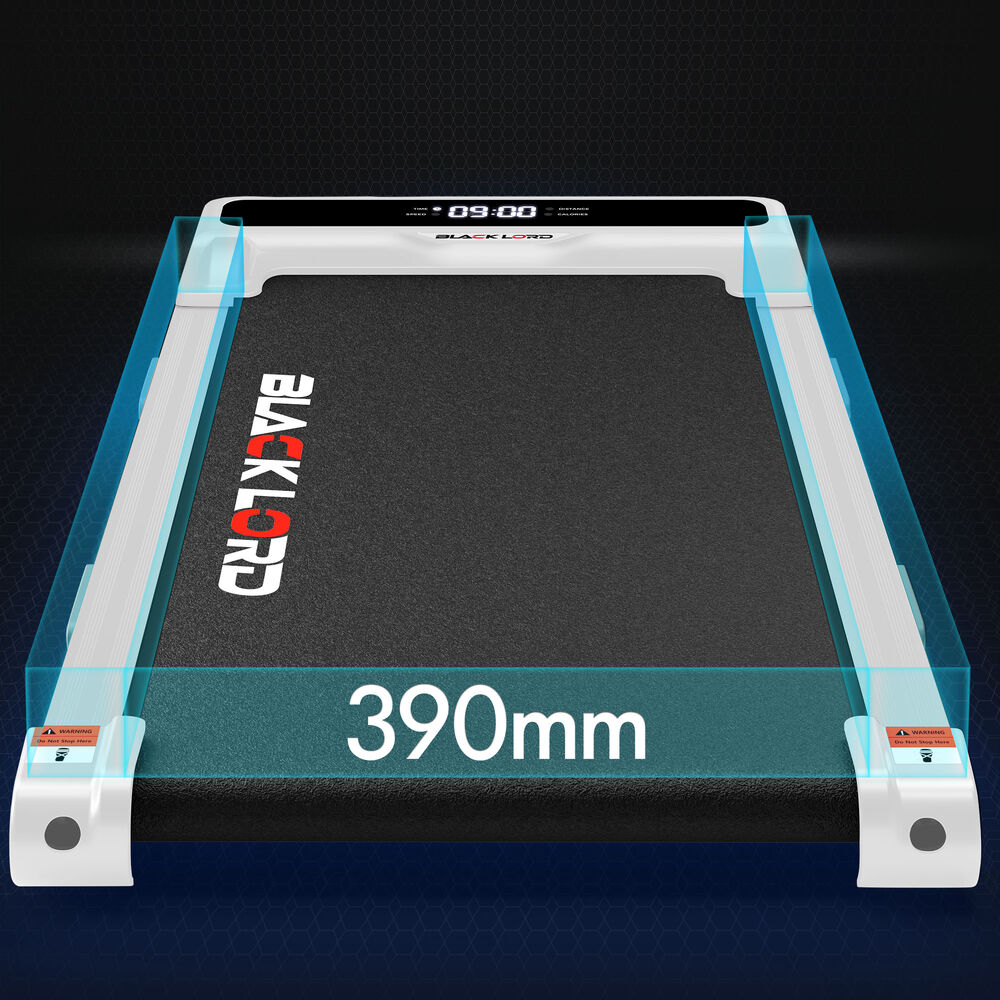 BLACK LORD Treadmill Electric Walking Pad Home Gym Incline Brushless Motor White
