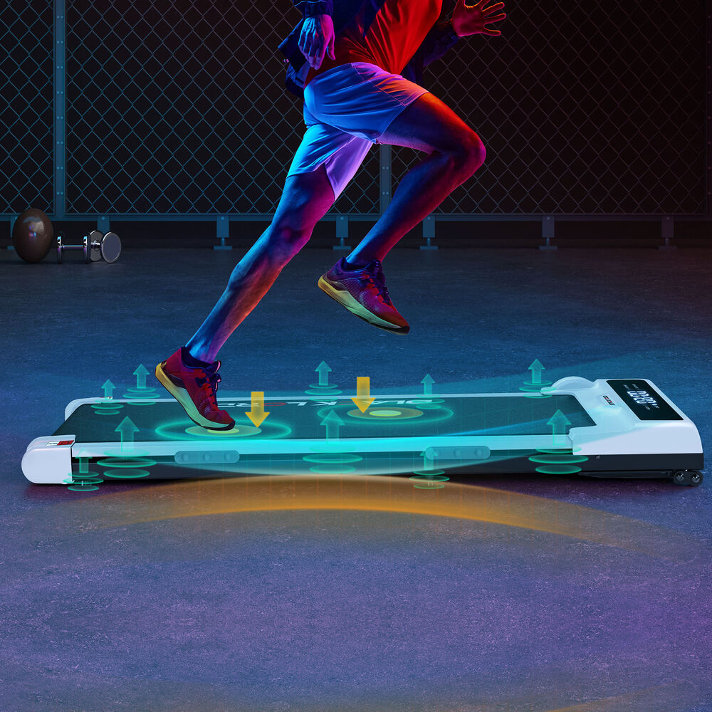 BLACK LORD Treadmill Electric Walking Pad Home Gym Incline Brushless Motor White