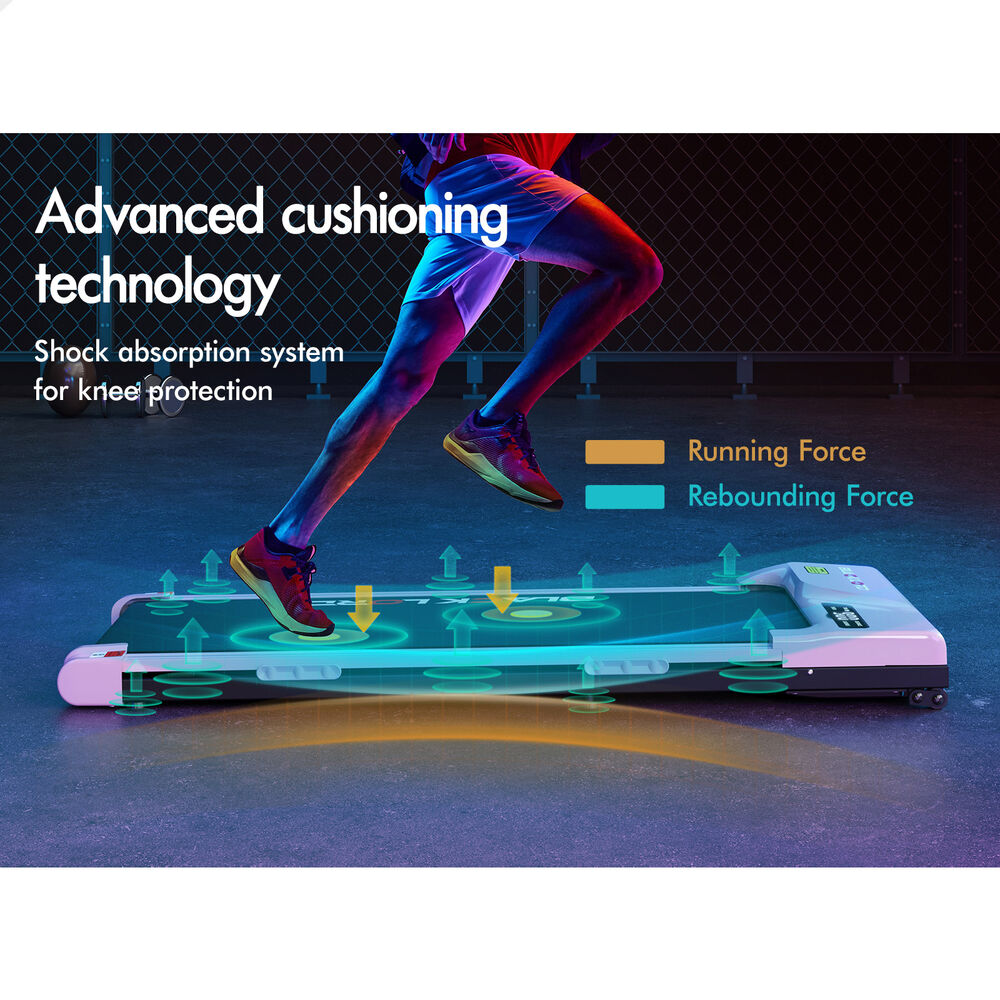 BLACK LORD Treadmill Electric Walking Pad Incline Gym Brushless Motor Pink