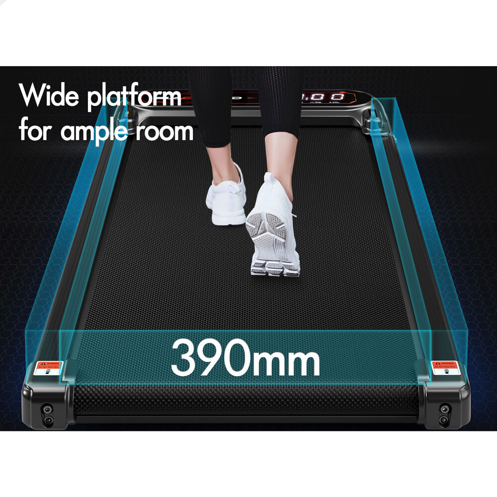 BLACK LORD Treadmill Electric Walking Pad Incline Shock Absorbers Gym Black