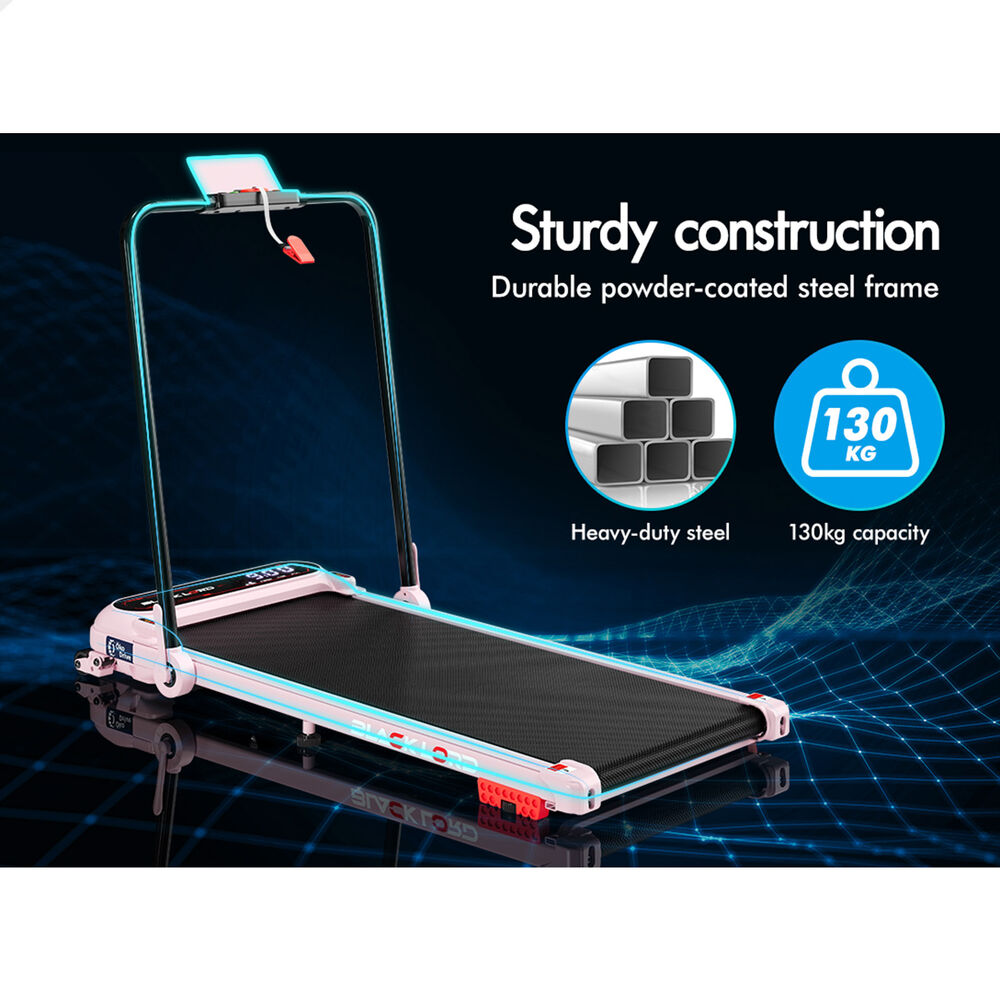 BLACK LORD Treadmill Electric Walking Pad Incline Shock Absorbers Foldable Pink