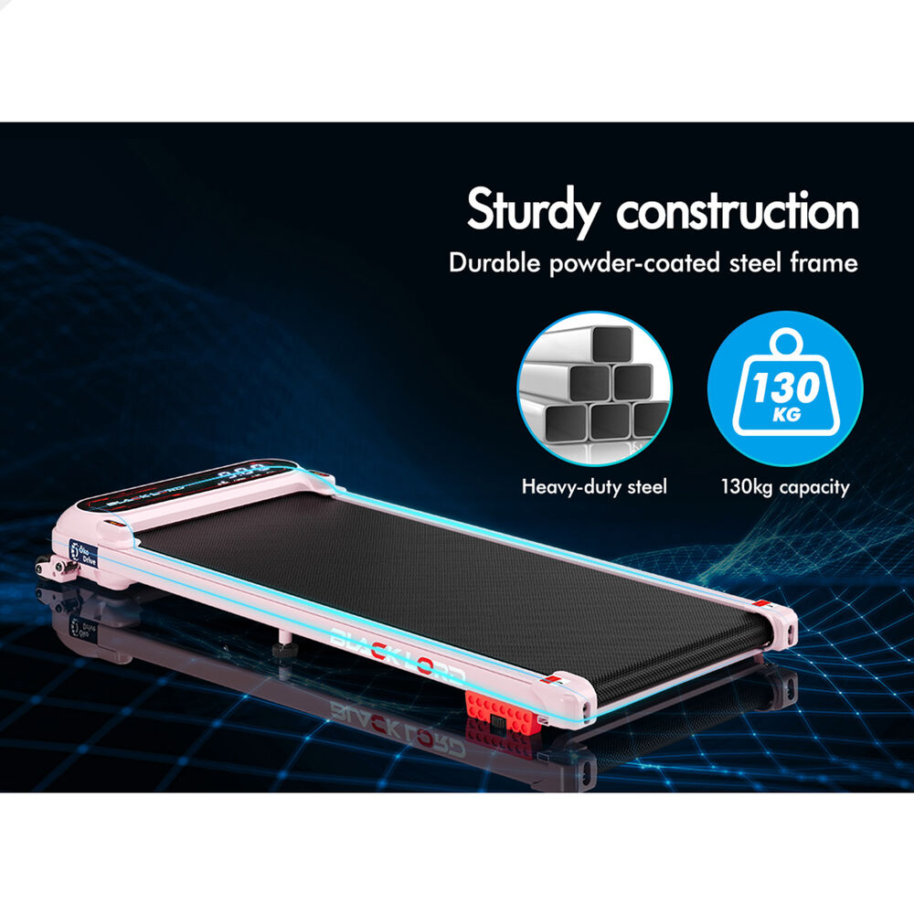 BLACK LORD Treadmill Electric Walking Pad Incline Shock Absorbers Gym Pink