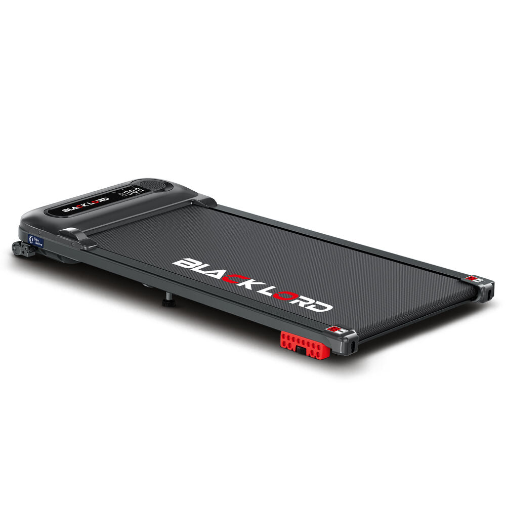 BLACK LORD Treadmill Electric Walking Pad Incline Shock Absorbers Home Gym Black