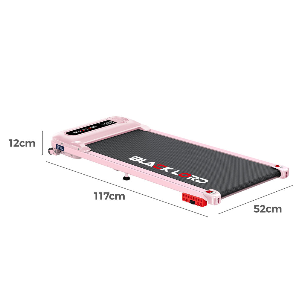 BLACK LORD Treadmill Electric Walking Pad Incline Shock Absorbers Home Gym Pink
