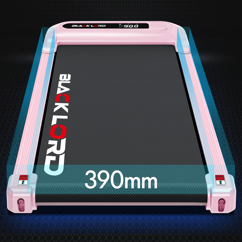 BLACK LORD Treadmill Electric Walking Pad Incline Shock Absorbers Home Gym Pink