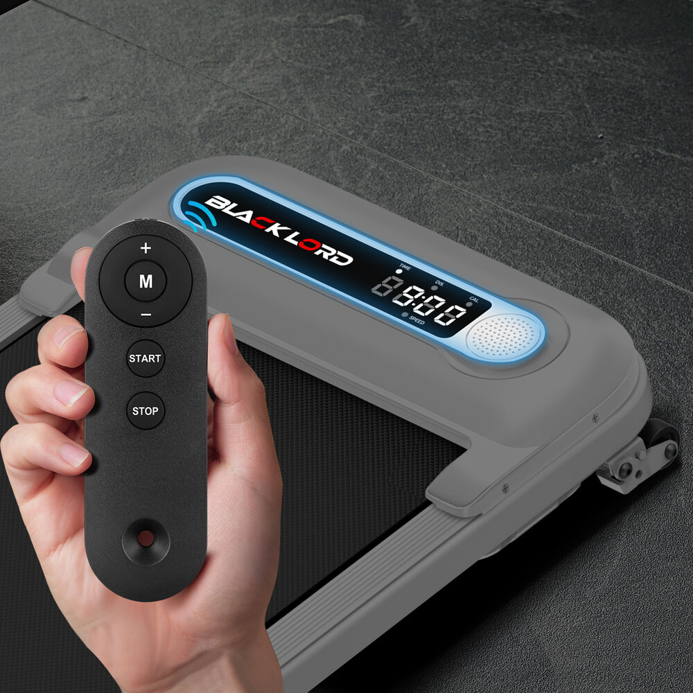 BLACK LORD Treadmill Electric Walking Pad Incline Shock Absorbers Home Gym White