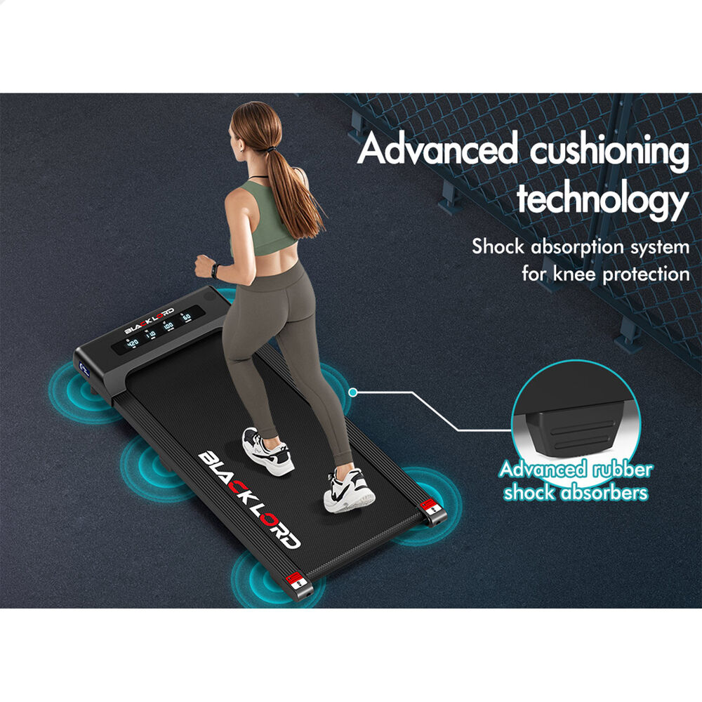 BLACK LORD Treadmill Electric Walking Pad Under Desk Home Gym 400mm Black