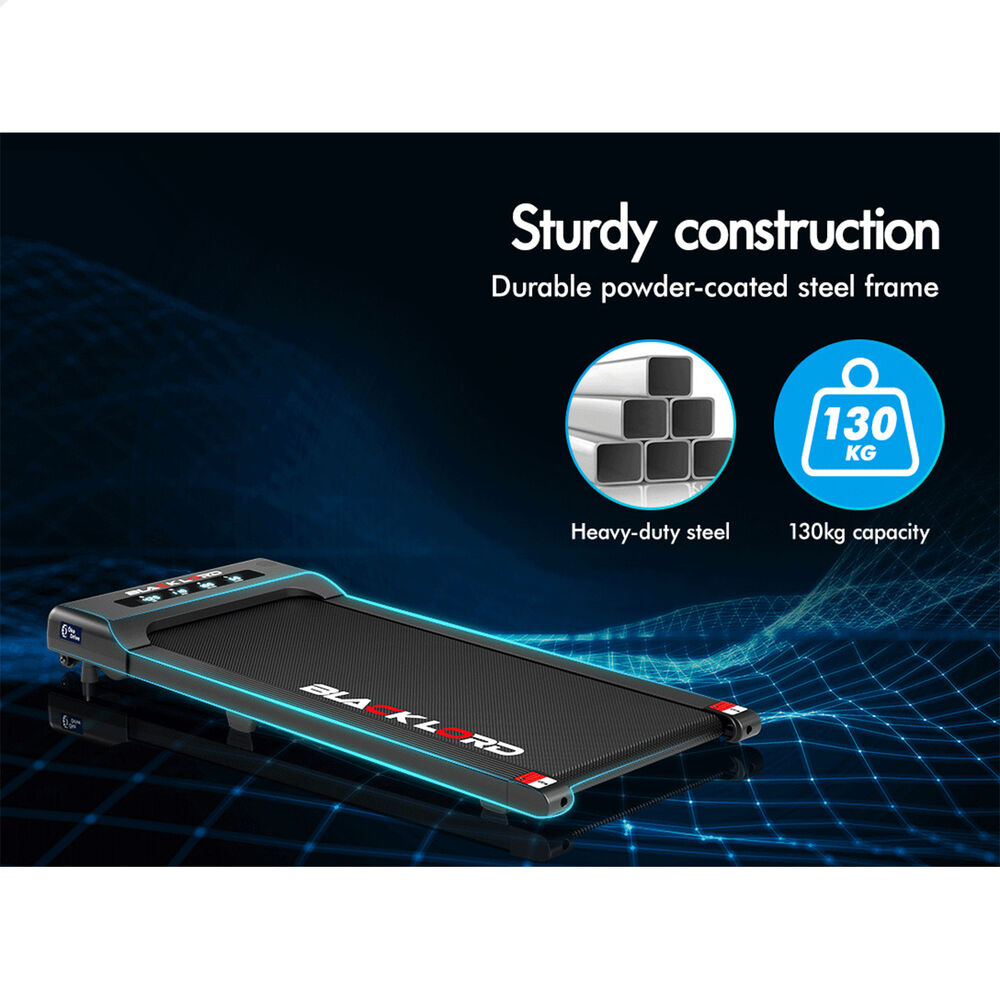 BLACK LORD Treadmill Electric Walking Pad Under Desk Home Gym 400mm Black