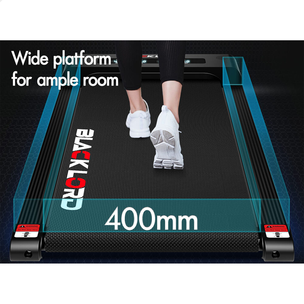 BLACK LORD Treadmill Electric Walking Pad Under Desk Home Gym 400mm Black