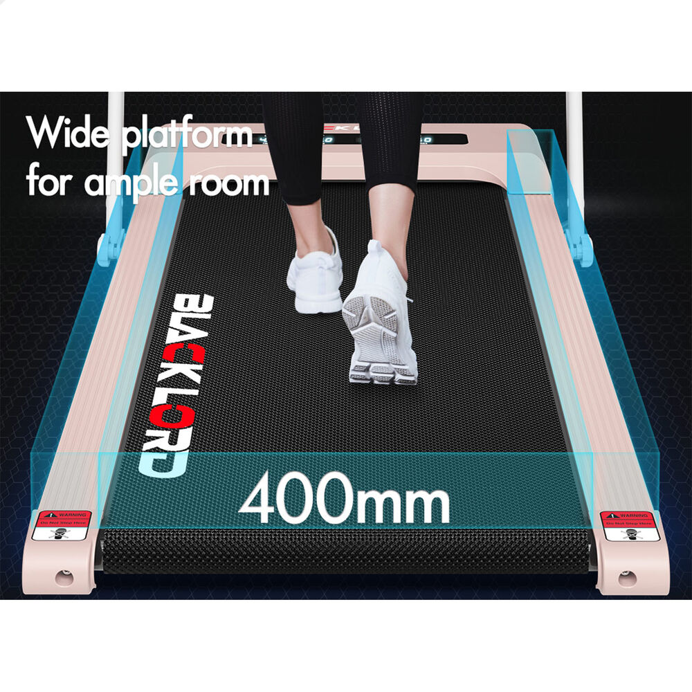 BLACK LORD Treadmill Electric Walking Pad Under Desk Foldable Gym 400mm Pink