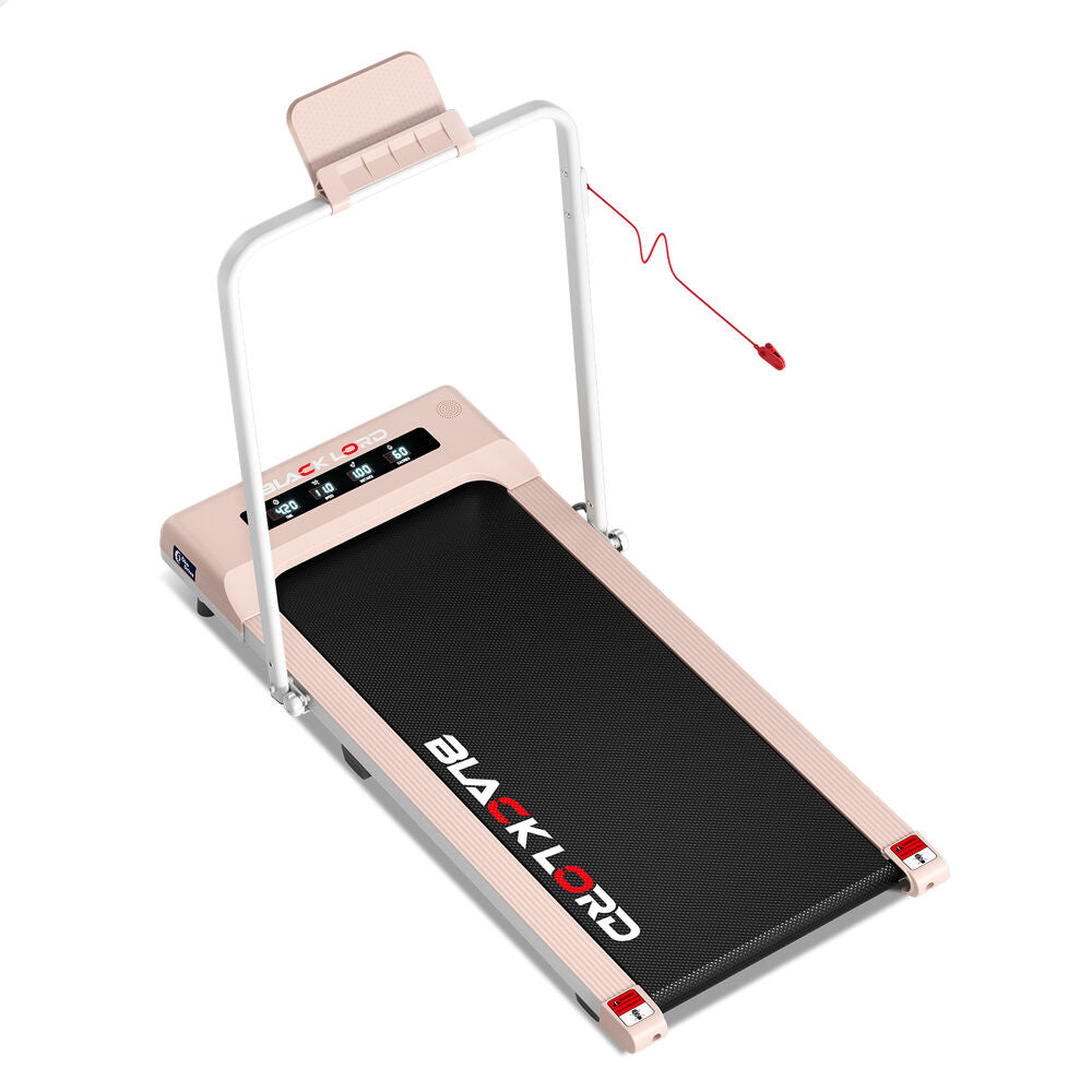 BLACK LORD Treadmill Electric Walking Pad Under Desk Foldable Gym 400mm Pink