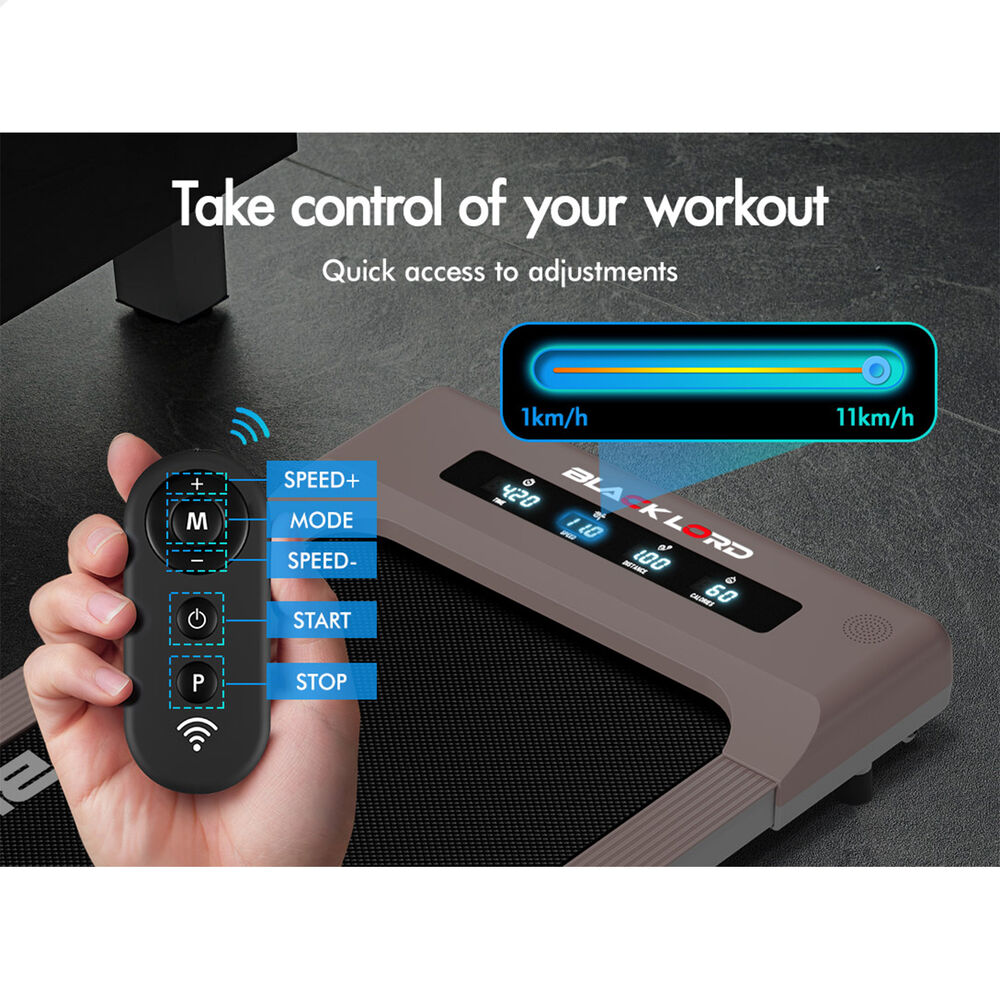 BLACK LORD Treadmill Electric Walking Pad Under Desk Home Gym 400mm Pink