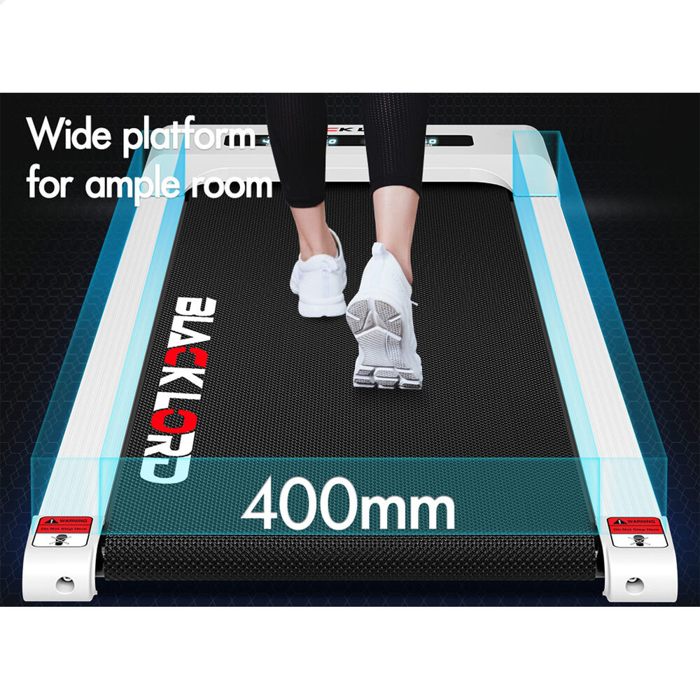 BLACK LORD Treadmill Electric Walking Pad Under Desk Home Gym 400mm White
