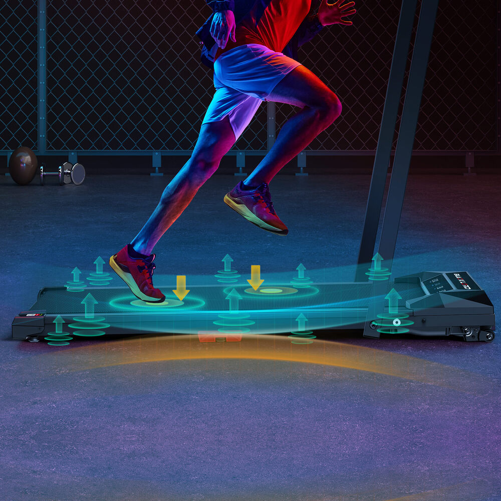 BLACK LORD Treadmill Electric Walking Pad Under Desk Home Incline Foldable Black