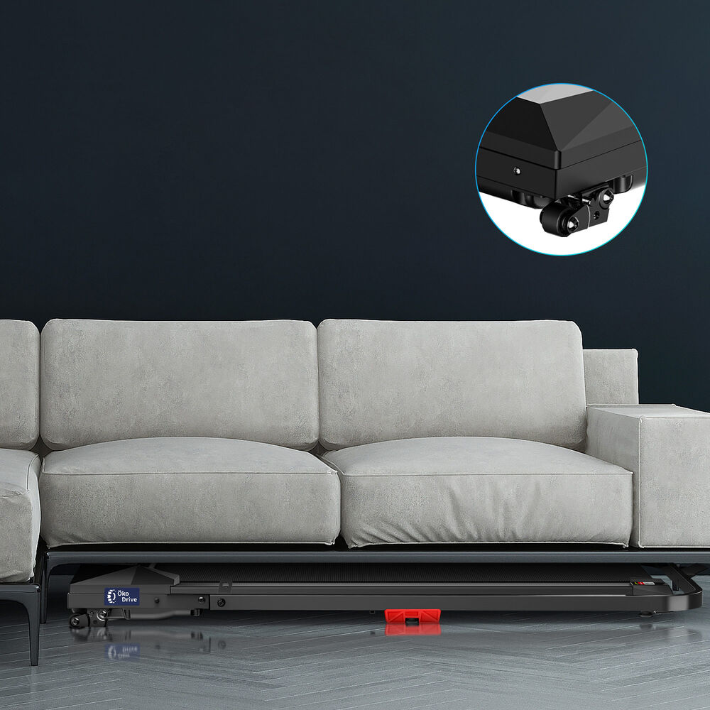 BLACK LORD Treadmill Electric Walking Pad Under Desk Home Incline Foldable Black