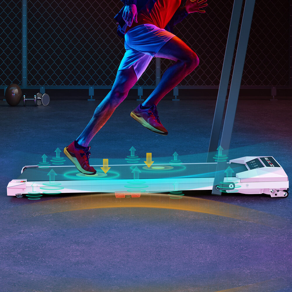 BLACK LORD Treadmill Electric Walking Pad Under Desk Home Incline Foldable Pink