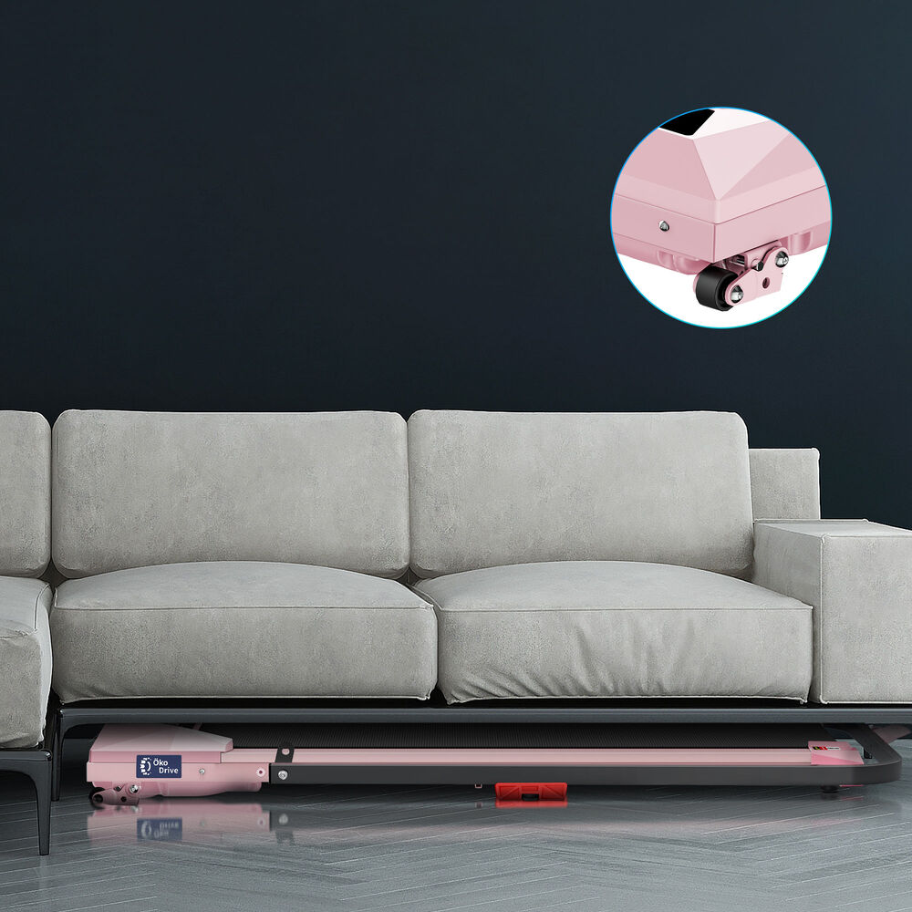 BLACK LORD Treadmill Electric Walking Pad Under Desk Home Incline Foldable Pink