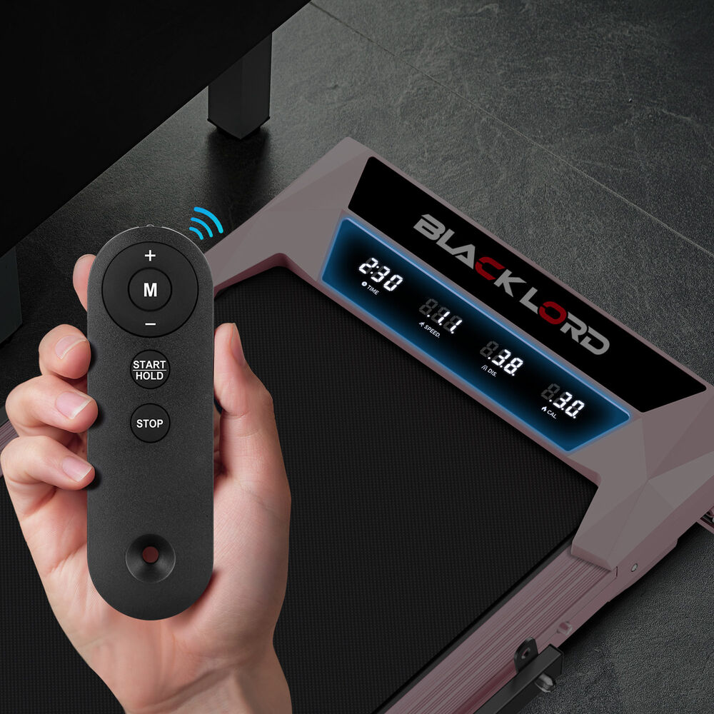 BLACK LORD Treadmill Electric Walking Pad Under Desk Home Incline Foldable Pink