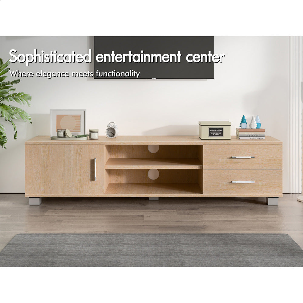 ALFORDSON Entertainment Unit TV Cabinet Stand 120cm Oak