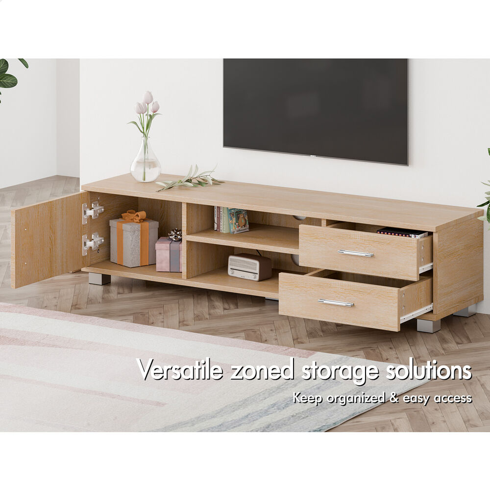 ALFORDSON Entertainment Unit TV Cabinet Stand 120cm Oak