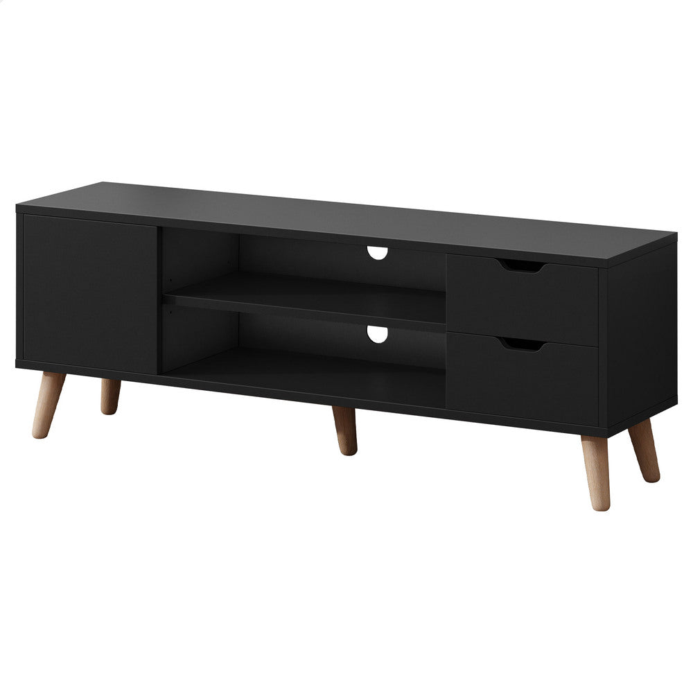 ALFORDSON Entertainment Unit TV Stand Storage 120cm Black