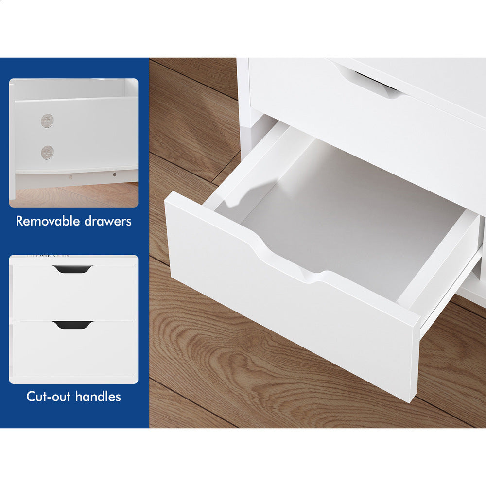 ALFORDSON Entertainment Unit TV Stand Storage 120cm White