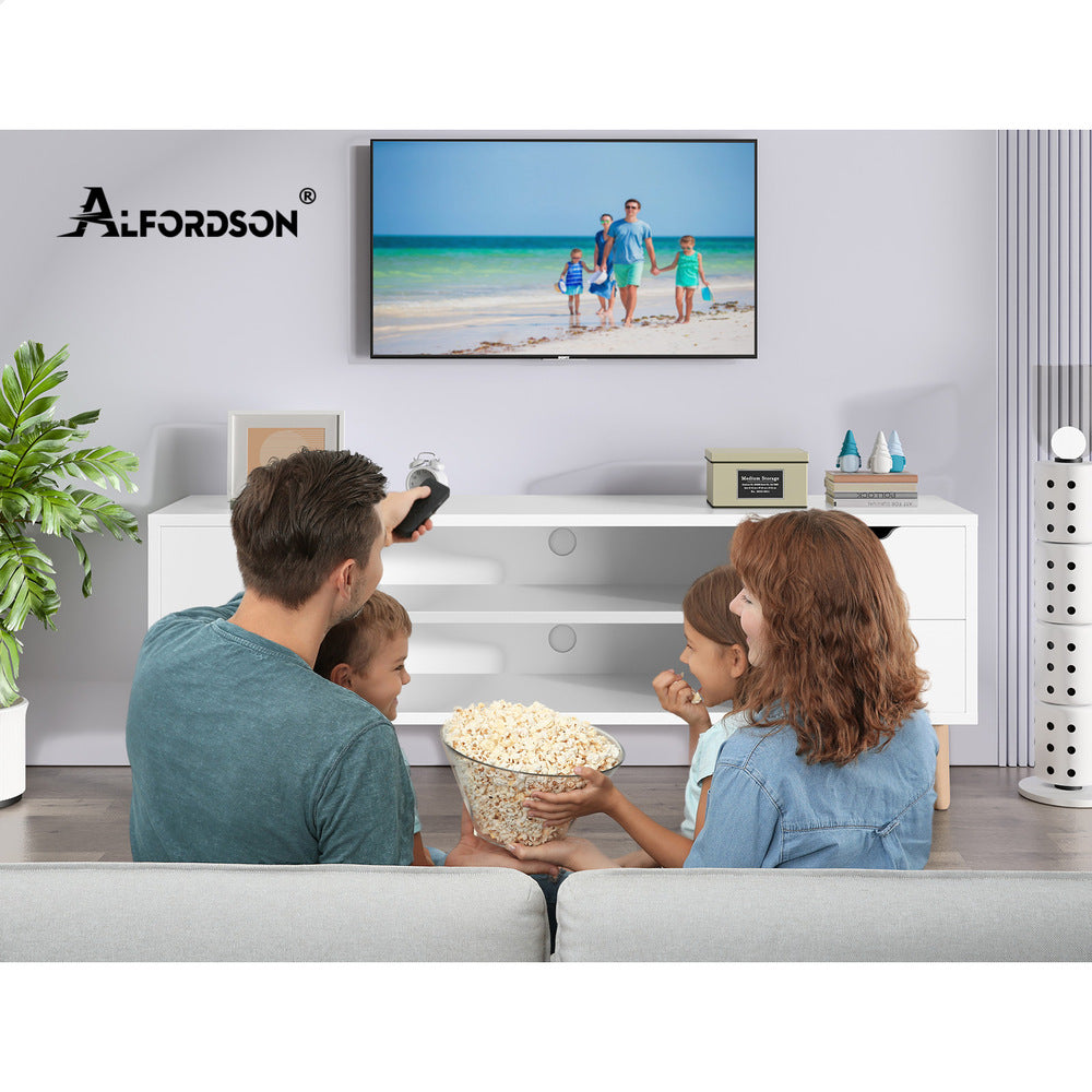 ALFORDSON Entertainment Unit TV Stand Storage 120cm White