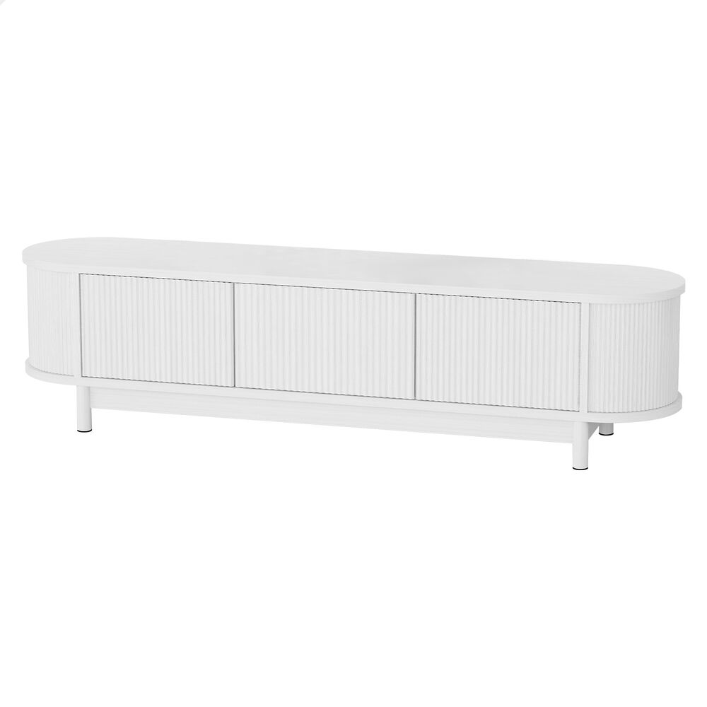 ALFORDSON TV Cabinet Entertainment Unit Stand 160cm Storage Shelf White