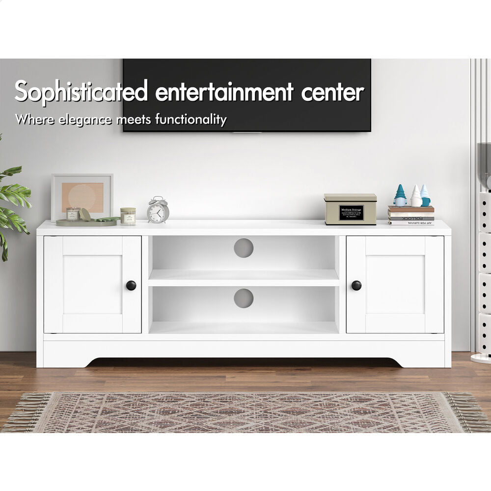ALFORDSON Entertainment Unit TV Cabinet Stand Hamptons Storage 120cm White