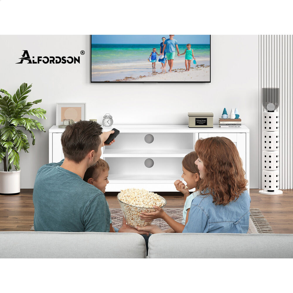 ALFORDSON Entertainment Unit TV Cabinet Stand Hamptons Storage 120cm White
