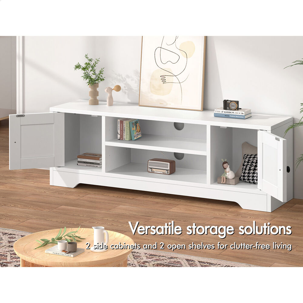 ALFORDSON Entertainment Unit TV Cabinet Stand Hamptons Storage 120cm White