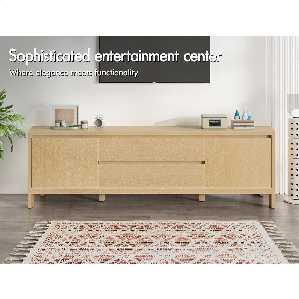 ALFORDSON Entertainment Unit 180cm TV Cabinet Stand Oak