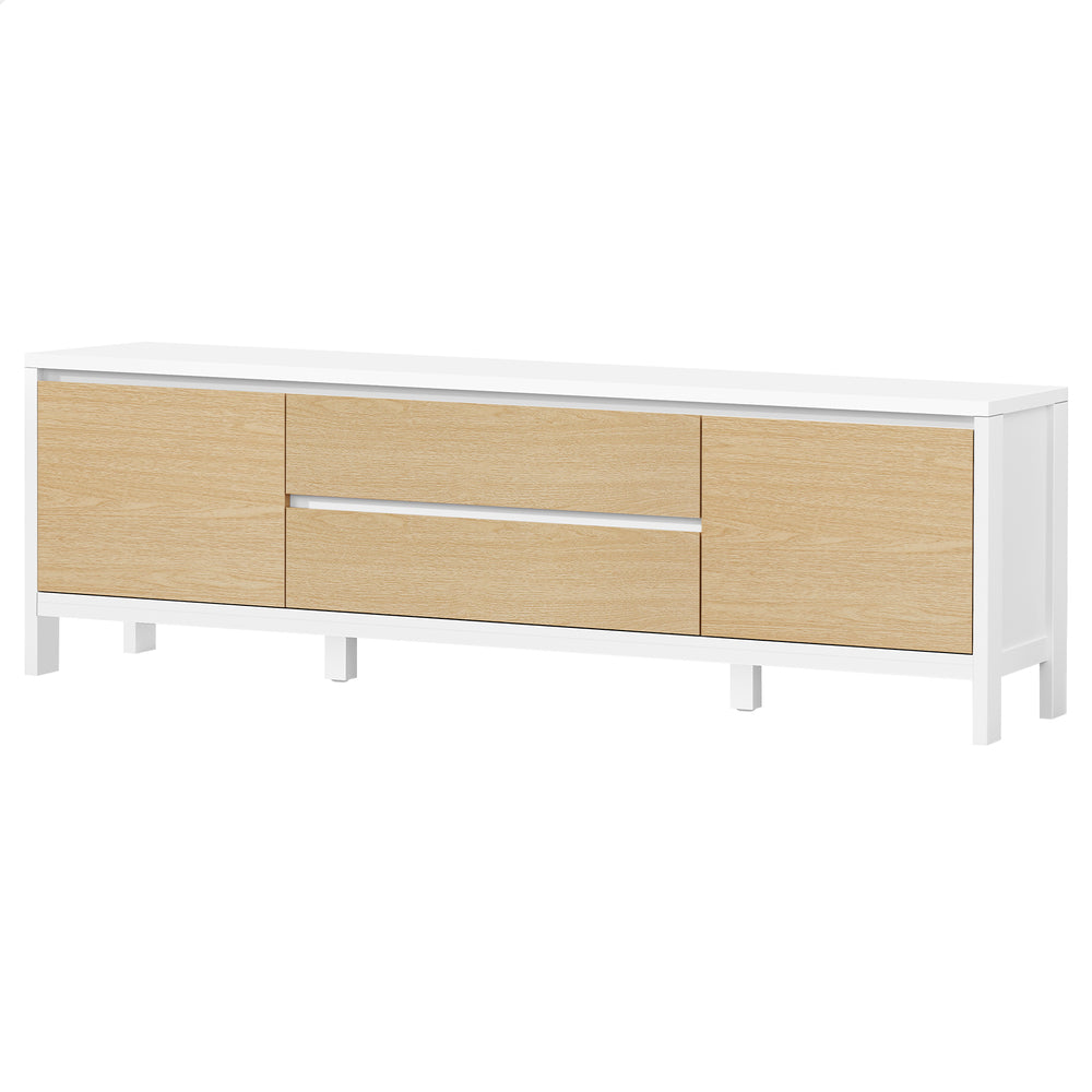 ALFORDSON Entertainment Unit TV Cabinet Stand 180cm White