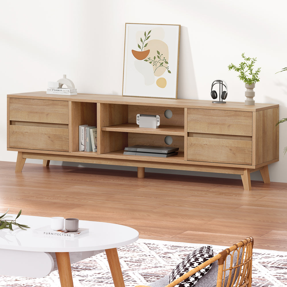 ALFORDSON Entertainment Unit TV Cabinet Stand 180cm Oak